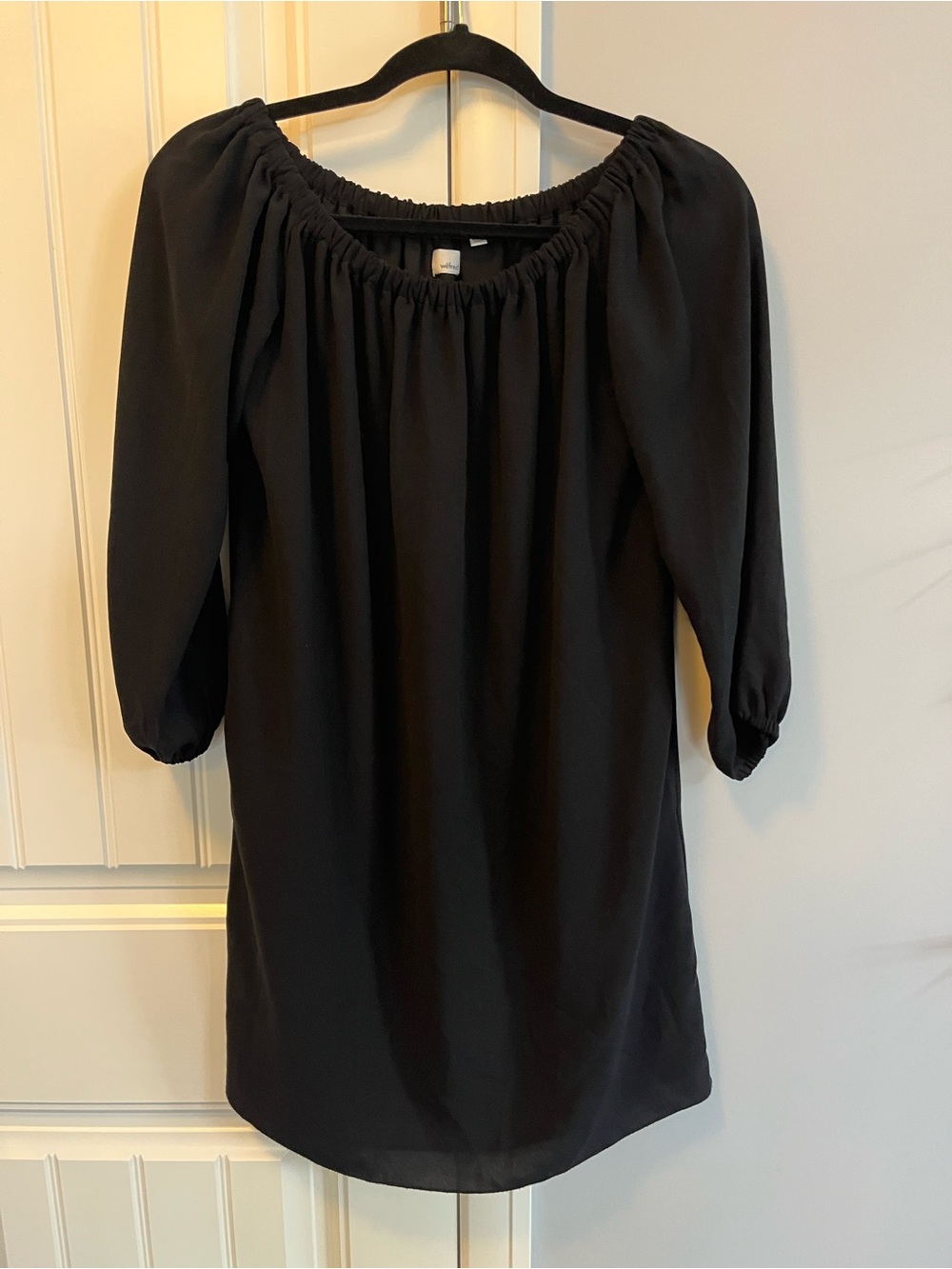 Aritzia Wilfred Off-Shoulder Peasant Dress S